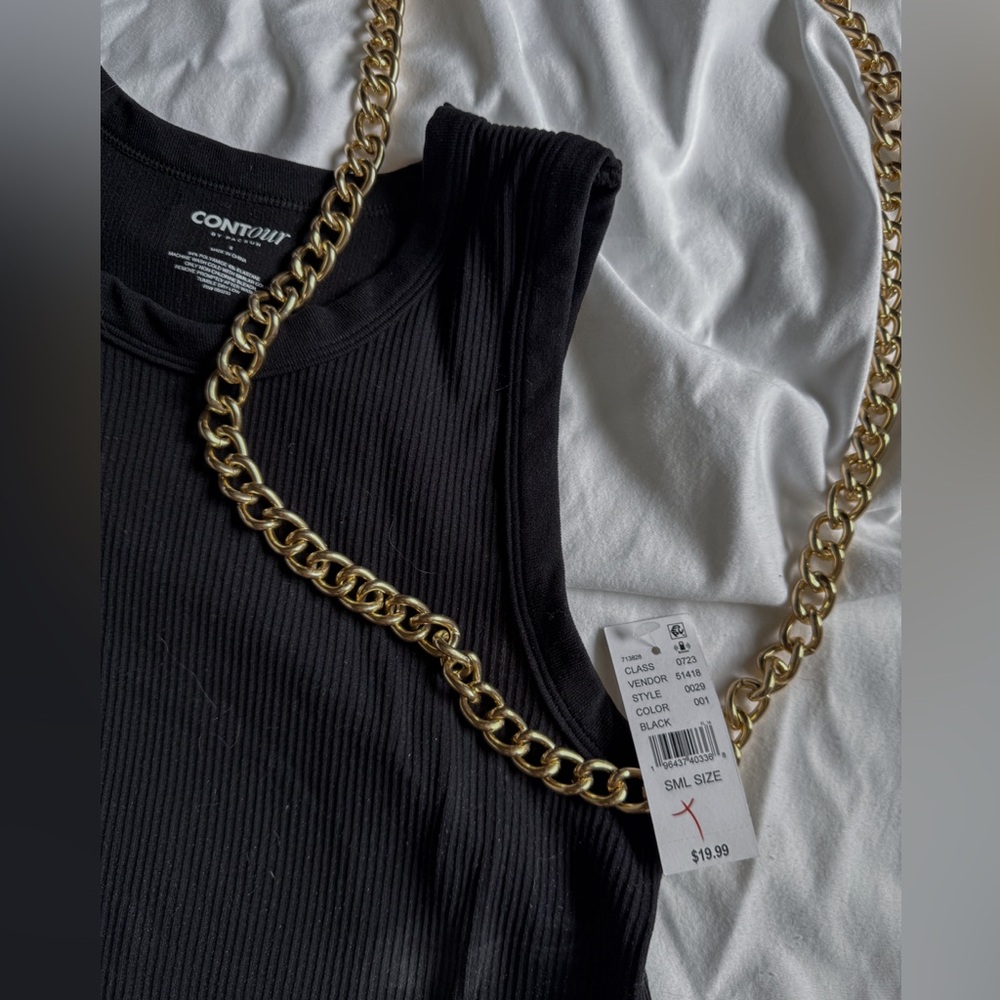 Black contour Tank Top PacSun